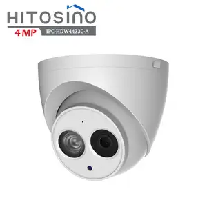 DH HDW4433C-A, Kamera CCTV Jaringan CCTV Jaringan IP Alarm Rumah Keamanan Kualitas Tinggi Jaringan Kubah IR Mikrofon Bawaan 4MP