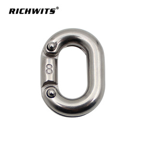 RICHWITS Stainless Steel Chain <b>Clip</b> 8mm Quick Connector For Rope Management - Product Image 1