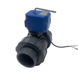 Elektrik küresel vana UPVC/PVC motorlu su vanası 2Way1.6Mpa otomatik açma/kapama valfi sulama havuzu ve PLC cihazı sistemleri için - Product Image 2