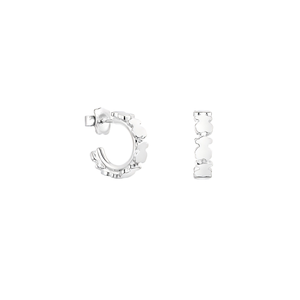 Pendientes de Plata de Ley S925 con Baño de Oro y Piedra Natural con Diseño de Oso para Mujer, Estilo Europeo Americano, de Xiong - Product Image 2