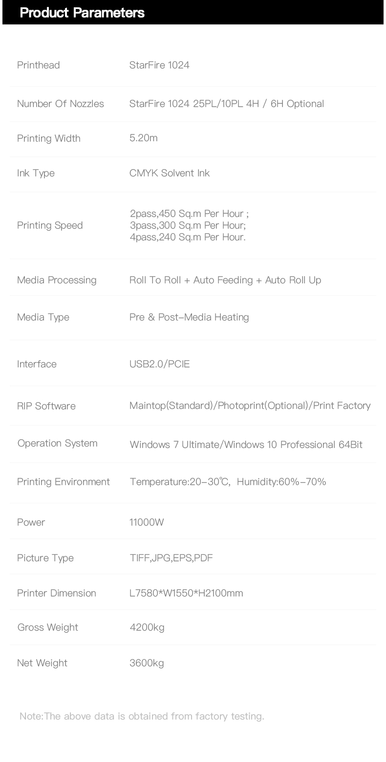 MT Digital Wide Format advertising Printer For Billboard MT-SF5306/4