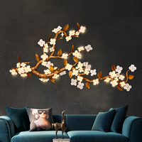 Applique murale de luxe en laiton massif, éclairage mural décoratif pour hall d'hôtel, mur de fond et escalier