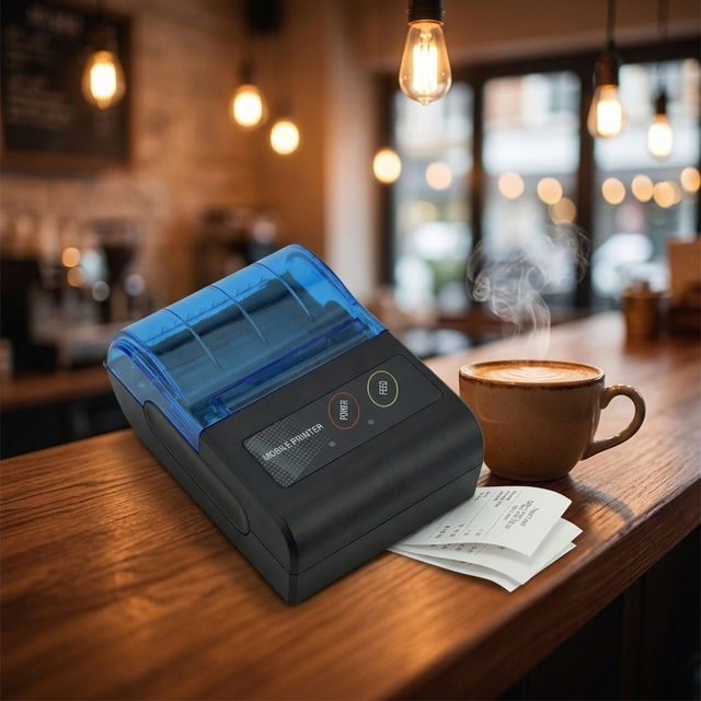 58mm Portable Thermal Receipt Printer with for Wireless Mobile POS for Small Business Retail Restaurant in Stock