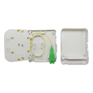 Fiber 1 Port Surface Mount Hộp Bàn FTTX <span class=keywords><strong>FTTH</strong></span> <span class=keywords><strong>Box</strong></span> <span class=keywords><strong>Terminal</strong></span> <span class=keywords><strong>Box</strong></span> Với SC LC Adapter - Product Image 2