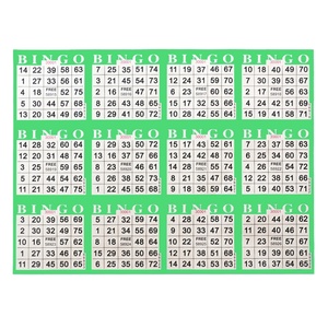 Prix de gros en stock – Cartes de bingo personnalisées CMYK 75 balles avec impression sur mesure - Product Image 1