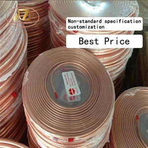 Tuyau en cuivre Ac pour climatiseur 1/4 "3/8" 1/2 "3/4" Bobine à crêpes Tuyaux en cuivre Tubes en cuivre - Product Image 3