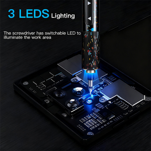 Kit de Destornillador de Impacto Recargable Mini, Juego de Destornilladores Eléctricos Inalámbricos Pequeños de Precisión de 56 Piezas para Teléfono y <span class=keywords><strong>PS4</strong></span> - Product Image 4