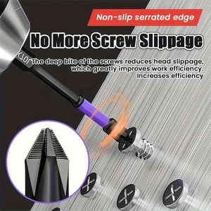 Destornillador Antideslizante con Puntas <span class=keywords><strong>de</strong></span> Destornillador Cruzado <span class=keywords><strong>de</strong></span> Alta Dureza y Puntas Antideslizantes - Product Image 1