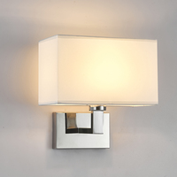 Tête de lit lampe de lecture hôtel E27 support abat-jour en tissu moderne lampe murale de chevet salon lampe tête de lit pour hôtel villa