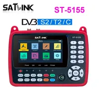 Satlink ST-5155 Medidor de Señal Satelital Digital DVB-S2/DVB-C/DVB-T2 Combo HD H265 de 43 Pulgadas VS ST-5150