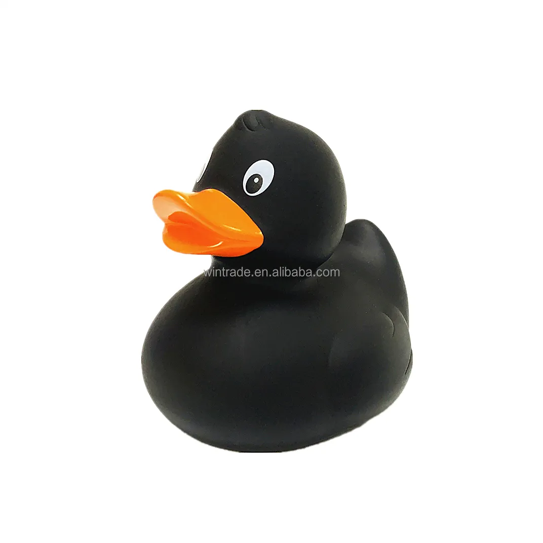 ECO friendly rubber ducks bulk custom LOGO 3 inch yellow black blue customized rubber duck for baby bath time soft toys