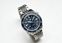 Montres mécaniques pour hommes de 39 mm alimentées par un mouvement automatique Miyota 9075 GMT, bracelet en acier Jubilee avec fermoir micro-réglable