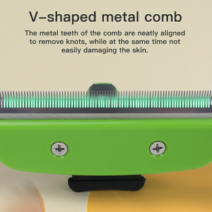 Pet Chải Chuốt Bàn Chải Deshedding Công Cụ Undercoat <span class=keywords><strong>Rake</strong></span> <span class=keywords><strong>Dematting</strong></span> Lược - Product Image 6