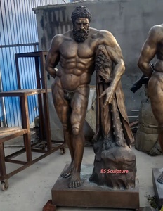 Statue de sculpture de style occidental, célèbre Posiedon, homme nu, femme <span class=keywords><strong>en</strong></span> détresse - Product Image 3