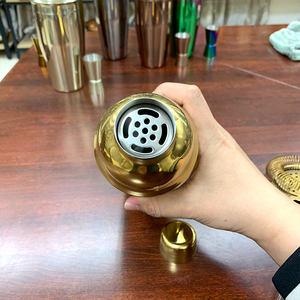 Ensemble <span class=keywords><strong>shaker</strong></span> à <span class=keywords><strong>cocktail</strong></span> en acier inoxydable trois pièces pour accessoires de bar - Product Image 4