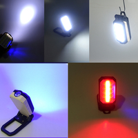 Lampe de travail portable COB pliable à LED rechargeable pour le camping, la réparation automobile avec aimant et crochet