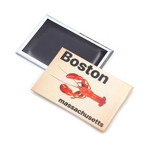 Imán de nevera de metal personalizado de Boston con diseño de punto turístico, superventas - Product Image 3