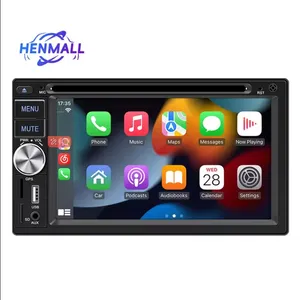 Henmall Car Video Stereo 6.95 inch Android Car DVD Player GPS Navigation 2 Din Head Unit MP5 MP4 with BT FM