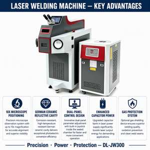 Saldatrice Laser YAG 300W per Gioielli, Saldatrice a Punti per Riparazione Anelli in Oro e Argento, Riempimento Fori, 1064nm - Product Image 4