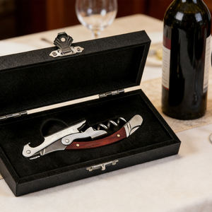 Sacacorchos de camarero Laguiole de doble bisagra con mango de palisandro, <span class=keywords><strong>precio</strong></span> de fábrica - Product Image 4