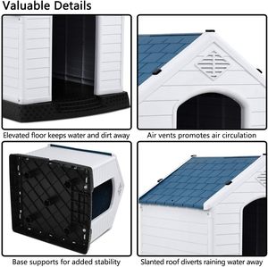Caseta para Perros Nueva, Moderna, de Lujo, para Interiores y Exteriores, con Techo de Plástico para Todas las Estaciones, OEM/ODM - Product Image 2