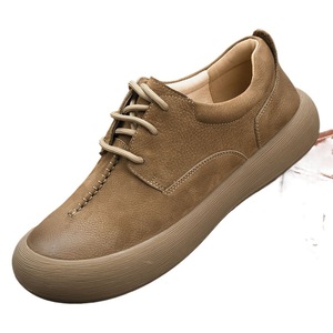 Zapatos Casuales Retro para Hombre, Zapatos de Moda Juveniles, Talla Grande, Cuero Casual con Forro de Malla, Venta al por Mayor Directa de Fábrica - Product Image 4