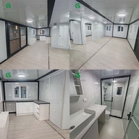 Maison conteneur extensible de 30 pieds, porte latérale personnalisée, préfabriquée, modulaire, portable, 2 à 3 chambres, maison mobile de luxe pour hôtel, logement, stockage