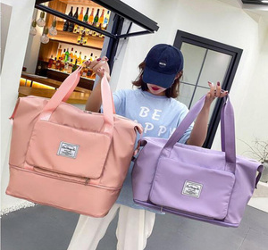 Công suất lớn gấp túi du lịch xách tay Trọng lượng nhẹ không thấm nước Oxford vải Túi Duffel - Product Image 1