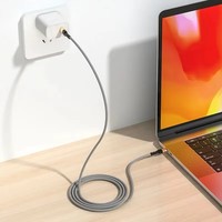 Cable de Carga Rápida PD de 60 W 3 A USB C a USB C, Cable de Datos Trenzado Tipo C de 1.2 M para iPhone, Huawei, Xiaomi, Samsung