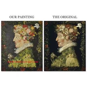 Museo qualità fatto a mano Arcimboldo quattro stagioni famosa riproduzione dipinti ad olio cina - Product Image 4