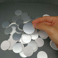 Feuille d'aluminium de scellage à Induction PE PP, 10 pièces, thermoscellage, revêtement de Film pour le beurre de cacahuètes, emballage verre