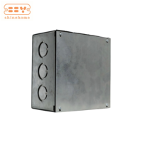 Boîtier de jonction électrique en acier galvanisé avec prises de raccordement 200x200x105mm, norme NEC, boîte de tirage métallique étanche pour conduit