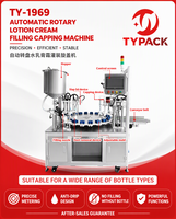 Machine de remplissage automatique rotative à 2 buses pour cosmétiques et soins de la peau, avec bouchonneuse, pour toner, eau de maquillage et crème pour le visage