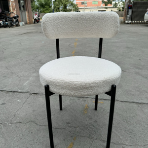 Sillas de Comedor de Cuero y Acero Inoxidable con Diseño Floral, Venta Directa de Fábrica, Gran Venta - Product Image 4