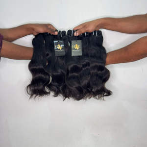 Cabello Indio Virgen sin Procesar con Cutícula Alineada, Proveedores de Cabello Humano Brasileño, Paquetes de Cabello Ondulado sin Procesar - Product Image 1
