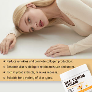 Crème au venin d'abeille hautement efficace, éclaircissante, anti-inflammatoire, 120 ml, pour peaux grasses sujettes à l'acné, soin de nuit - Product Image 5