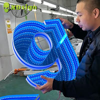 Enseigne au néon personnalisée Xdsign, signalétique de devanture de magasin, éclairage publicitaire LED à commande tactile, étanche IP65, pour centre commercial
