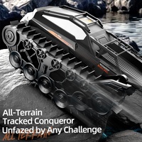 MILI Q183 Véhicule RC amphibie tout-terrain sur chenilles, puissant, étanche, télécommandé, type char blindé