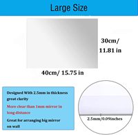 Acrylic 1mm Thick Full-Body Wall Acrylic Mirror Self-Adhesive Framed Art Deco Design Portable Eco-Friendly