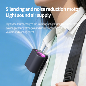 Hxtc88 Nouveau Ventilateur Portable Personnel à Clipser sur la Ceinture, Mini Parapluie, Refroidissement par Air, 100 Vitesses, Affichage LED, Rechargeable par USB - Product Image 3