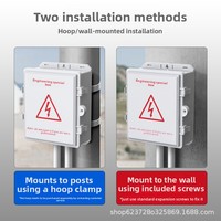 Boîtier de distribution/jonction extérieur étanche en plastique ABS pour câble d'alimentation de surveillance de sécurité