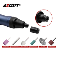 ASCOTT E35L145 Penggiling Pensil Pneumatik Industri 35000RPM Pemoles Mikro Udara Alat Ukir Logam dan Kayu Bersertifikasi CE
