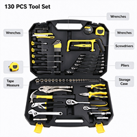 79PCS Household Hand Tool Set Hammer Pliers Socket Wrench Screwdriver Repair Kit Portable Plastic Case Home Auto Use