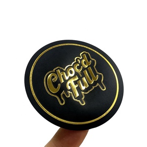 Waterproof Black PVC Gold Logo <strong>Sticker</strong> Your Logo Custom <strong>Printing</strong> 3D Gold Foil Round <strong>Sticker</strong> with Matte Lamination - Product Image 5