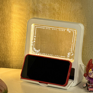 Base de plástico con bolígrafo de caja vacía, tablero acrílico borrado, tienda 3D DIY, lámpara de mesa de luz nocturna acrílica para regalo - Product Image 2