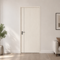 Porte intérieure en panneau de fibres à densité moyenne (MDF) étanche pour projets hôteliers, entrepôts et appartements - Fourniture en gros, design moderne et lisse