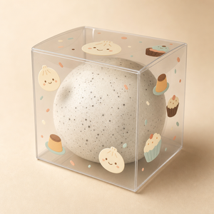 กล่องพลาสติกใสทรงกลมแข็งสำหรับใส่ของบีบได้ BAOZI - Product Image 4