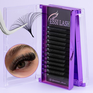 Neue Koreanische PBT Dunkle und Flauschige Wimpernverlängerung Fächerförmig Butterweich Luxus-Wimpernverlängerungen Anbieter - Product Image 2