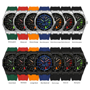 Reloj de Pulsera Sanda 1160 para Hombre, Diseño Minimalista de Aleación con Rueda Giratoria Poligonal, Cuarzo, Luminoso e Impermeable - Product Image 2