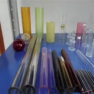 Red Glass Tubing Red Quartz Glass Silica Glass Tube Quartz Tubing For Heating Tubes